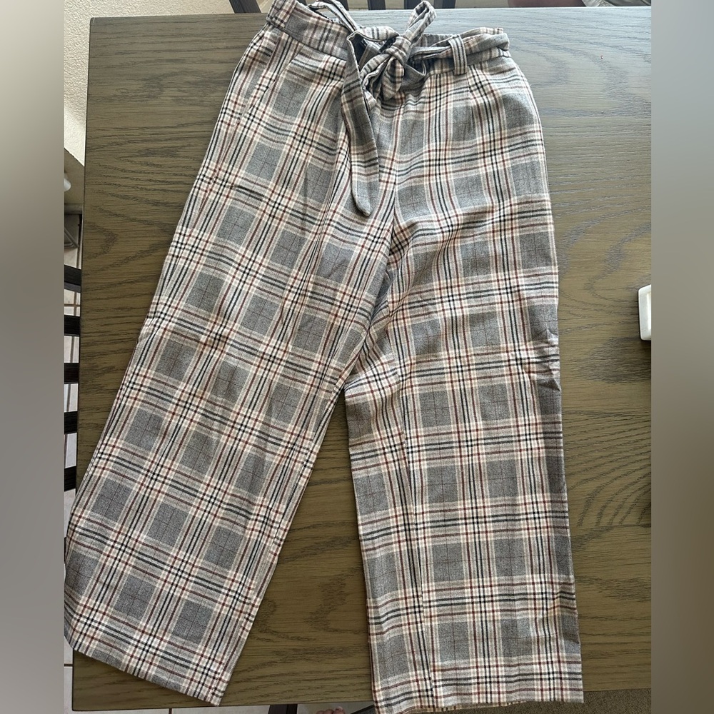 Rachel Zoe women’s Plaid Pants - Gray and Brown